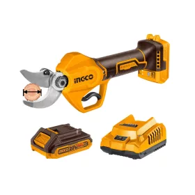 INGCO Akkus metszőolló 25 mm szénkefe nélküli 20 V (1 x 2,0 Ah akku + töltő) CSSLI203083
