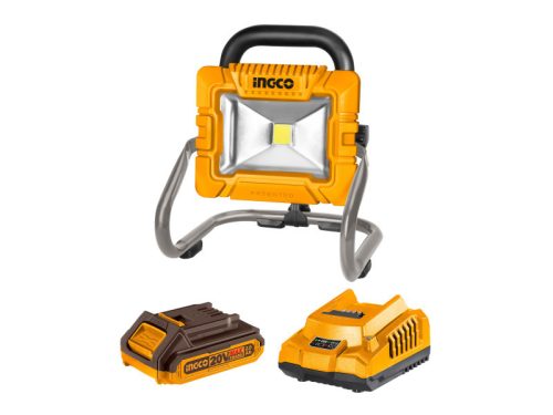 INGCO Akkus LED reflektor 1800 lm 20 V (1 x 2,0 Ah akku + töltő)