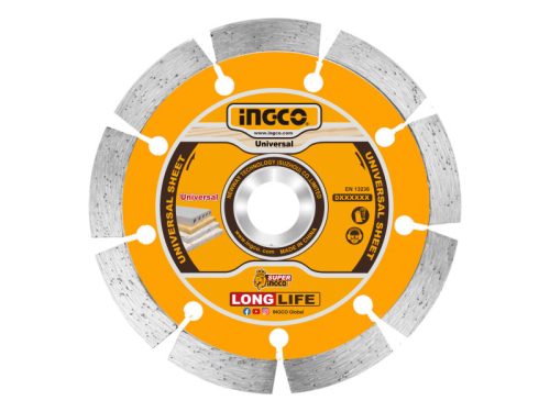INGCO Gyémánt vágókorong 115 x 10 x 22,2 mm szegmentált
