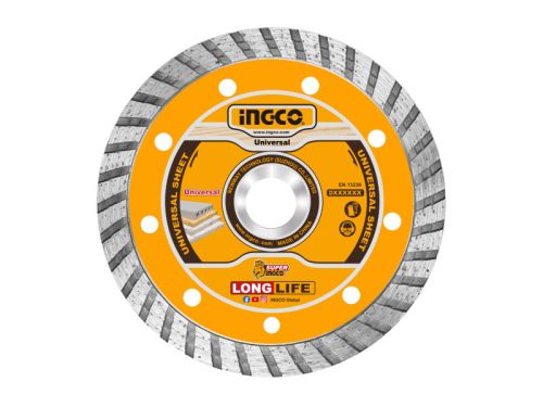 INGCO Gyémánt vágókorong 125 x 10 x 22,2 mm turbó