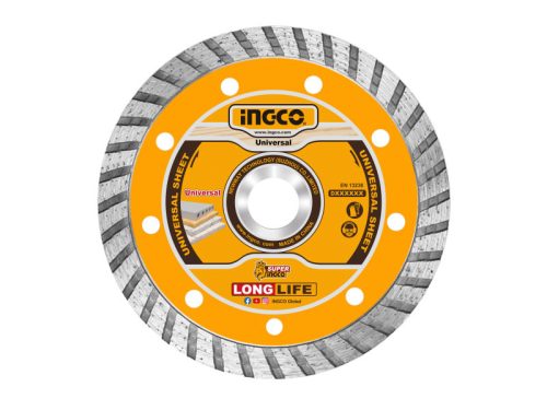 INGCO Gyémánt vágókorong 230 x 10 x 22,2 mm turbó