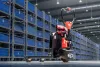 EP F4 Ravas mérleges elektromos raklapemelő 1500 kg, Li-Ion 24 V/20 Ah, támasztókerékkel EP-F4-RAVAS-TK