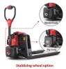 EP F4 elektromos gyalogkíséretű raklapemelő 1500 kg, Li-Ion 24 V/20 Ah, támasztókerékkel EP-F4-TK