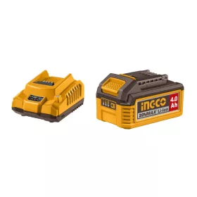 INGCO Akkumulátor és töltő szett 20 V (1 x 4,0 Ah akku + 2,0 A töltő) FBCPK1012E