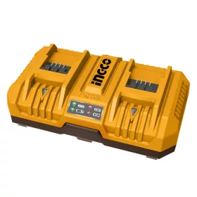 INGCO Dupla akkumulátor töltő 8,0 A 20 V FCLI2082