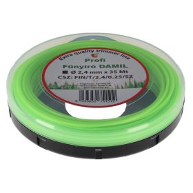  Damil – Olasz 2,4 mm Szögletes damil 34 m – erős vágás