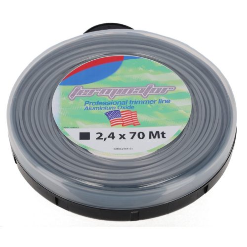 Damil – 2,4 mm Szögletes damil 70 m (alu) – erős vágás