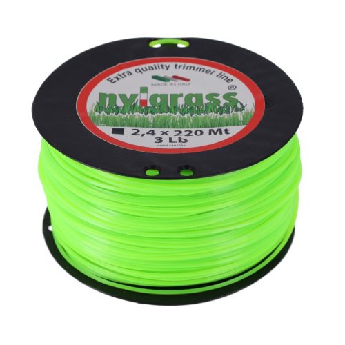 Damil – Olasz 2,4 mm Szögletes damil 220 m – erős vágás