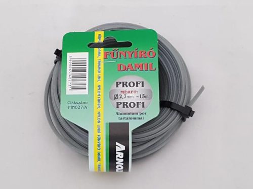 Damil 2,7 mm szögletes 15 méter alu olasz