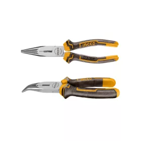INGCO Hajlított csőrű fogó 160 mm HBNP08168