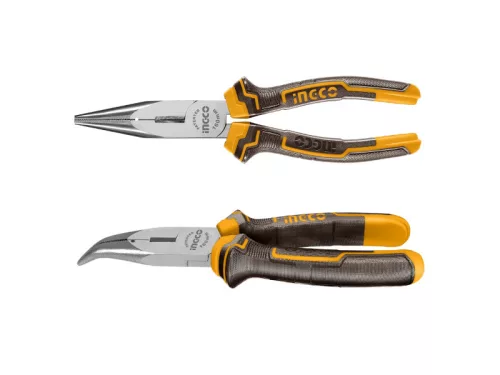 INGCO Hajlított csőrű fogó 160 mm HBNP08168