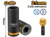 INGCO Hosszú gépi dugókulcs 1/2" 21 mm CrMo HDIS12212L
