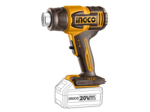 INGCO Akkus hőlégfúvó 550°C 20 V (akku és töltő nélkül)