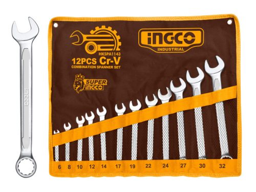 INGCO Csillag-villáskulcs készlet 12 részes 6-32 mm CrV