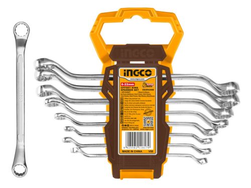 INGCO Csillagkulcs készlet 8 részes 6-22 mm CrV