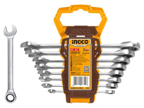 INGCO Racsnis csillag-villácskulcs készlet 8 részes 8-19 mm CrV