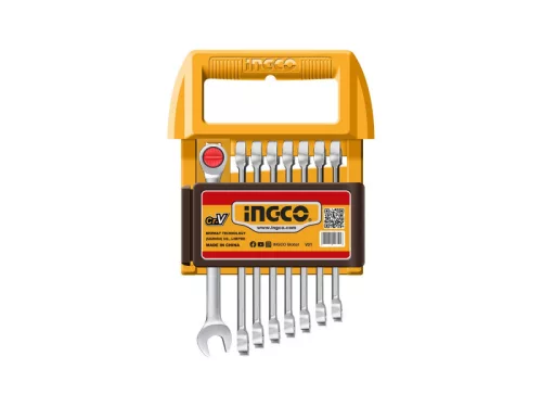 INGCO Racsnis csillag-villácskulcs készlet 9 részes 8-19 mm CrV HKSPAR2082