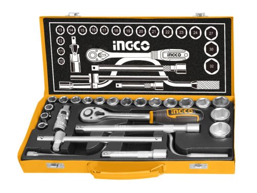 INGCO Dugókulcs készlet 24 részes 1/2" 10-32 mm CrV