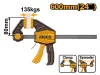 INGCO Egykezes gyorsszorító 600 x 80 mm HQBC24802