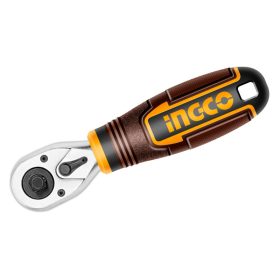   INGCO Mini racsnis hajtószár 1/4"-3/8" 140 mm CrV CrMo