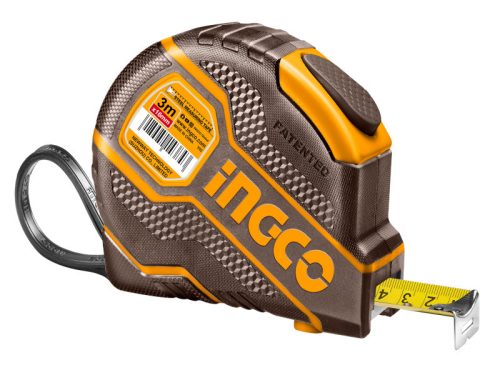INGCO Mérőszalag 3 m x 16 mm gumírozott
