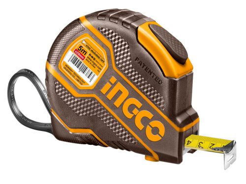 INGCO Mérőszalag 5 m x 25 mm gumírozott