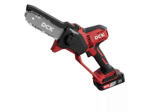 DCK Akkus láncfűrész 150 mm szénkefe nélküli 20 V (1 x 2,0 Ah akku + töltő) KDCS20061ADM