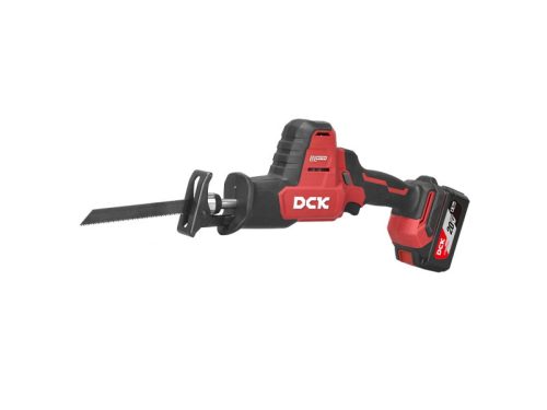 DCK Akkus szablyafűrész szénkefe nélküli 20 V (1 x 4,0 akku + töltő)