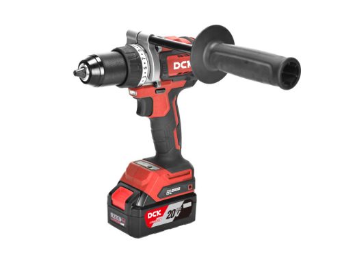 DCK Akkus ütvefúró-csavarozó 160 Nm szénkefe nélküli 20 V (1 x 5,0 Ah akku + töltő)