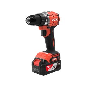   DCK Akkus ütvefúró-csavarozó 60 Nm szénkefe nélküli 20 V (2 x 4,0 Ah akku + töltő)