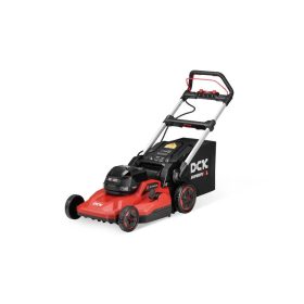   DCK Önjárós akkus fűnyíró 550 mm 58 V szénkefe nélküli (1 x 6,0 Ah akku + töltő)