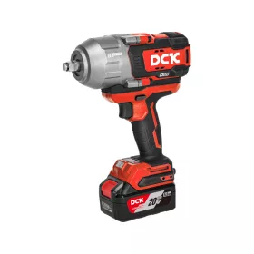 DCK Akkus ütvecsavarozó 1/2" 1218 Nm szénkefe nélküli 20 V (2 x 5,0 Ah akku + töltő) KDPB1218FK