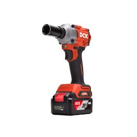   DCK Akkus ütvecsavarozó 1/2" 358 Nm szénkefe nélküli 20 V (1 x 5,0 Ah akku + töltő)