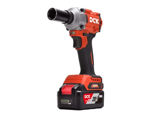 DCK Akkus ütvecsavarozó 1/2" 358 Nm szénkefe nélküli 20 V (1 x 5,0 Ah akku + töltő)