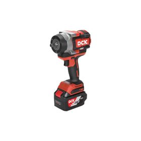   DCK Akkus ütvecsavarozó 1/2" 968 Nm szénkefe nélküli 20 V (2 x 5,0 Ah akku + töltő)