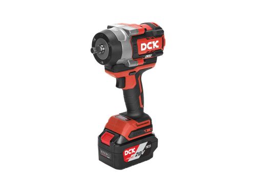 DCK Akkus ütvecsavarozó 1/2" 968 Nm szénkefe nélküli 20 V (2 x 5,0 Ah akku + töltő)