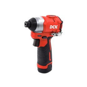   DCK Akkus ütvecsavarozó 1/4" 140 Nm szénkefe nélküli 12 V (2 x 2,0 Ah akku + töltő)