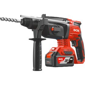   DCK Akkus kombikalapács 2,8 J SDS-Plus szénkefe nélküli 20 V (1 x 5,0 Ah akku + töltő)