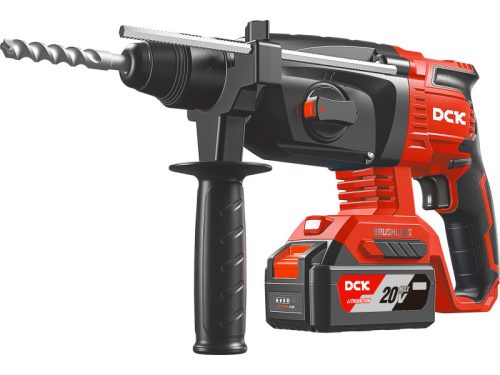 DCK Akkus kombikalapács 2,8 J SDS-Plus szénkefe nélküli 20 V (2 x 5,0 Ah akku + töltő)