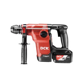   DCK Akkus kombikalapács 3,8 J SDS-Plus szénkefe nélküli 20 V (2 x 8,0 Ah akku + töltő)