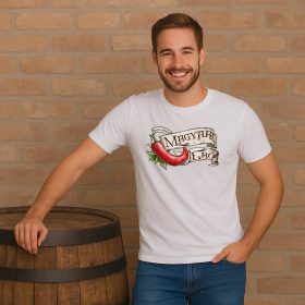  HuDe Retro póló - Magyar földből magyar erő - fehér