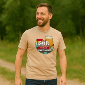    HuDe Retro póló - A sör nem élet-halál kérdése, annál is fontosabb - homok