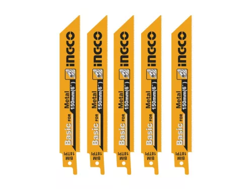 INGCO Szablyafűrészlap készlet fémre 150 mm (5 db) RSB922EF