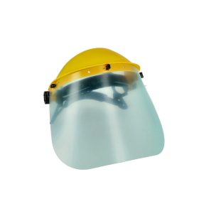 Védőálarc plexi állítható, sárga