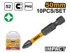 INGCO Impact bithegy PH2 x 50 mm (10 db)