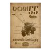 Retro fémtábla - Robi 55 - univerzális kerti kisgép - antik barna - A4 - 20x30 cm - PREMIUM