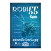 Retro fémtábla - Robi 55 - univerzális kerti kisgép - antik kék - A4 - 20x30 cm  