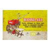 Retro fémtábla - Robi 151 - rotál töltöget és füvet nyír - sárga - A4 - 20x30 cm  