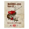 Retro fémtábla - Robi 151 - univerzális kerti kisgép - piros - A3 - 30x40 cm - PREMIUM