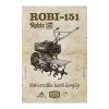 Retro fémtábla - Robi 151 - univerzális kerti kisgép - barna - A4 - 20x30 cm - PREMIUM
